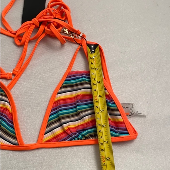 Wildfox Zooey multicolor rainbow triangle bikini top and matching string bikini - Picture 13 of 16